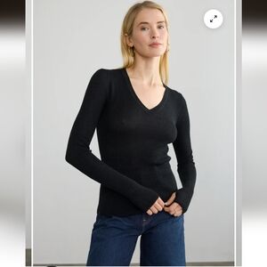 Margaret O'Leary Waffle Knit Cotton Top